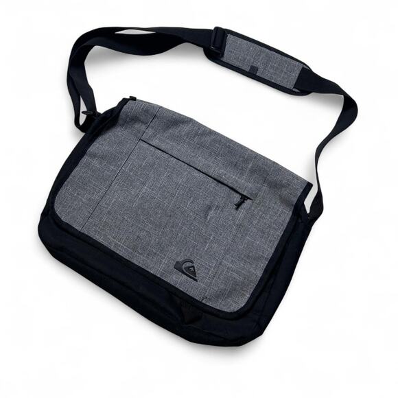 Quiksilver Vintage Y2k Nylon Messenger Laptop Sleeve Shoulder Carry Bag - Picture 1 of 5